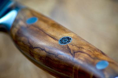 Série Rhodes | Couteaux damassés – Couteaux de cuisine VG10 avec manche en bois d'olivier