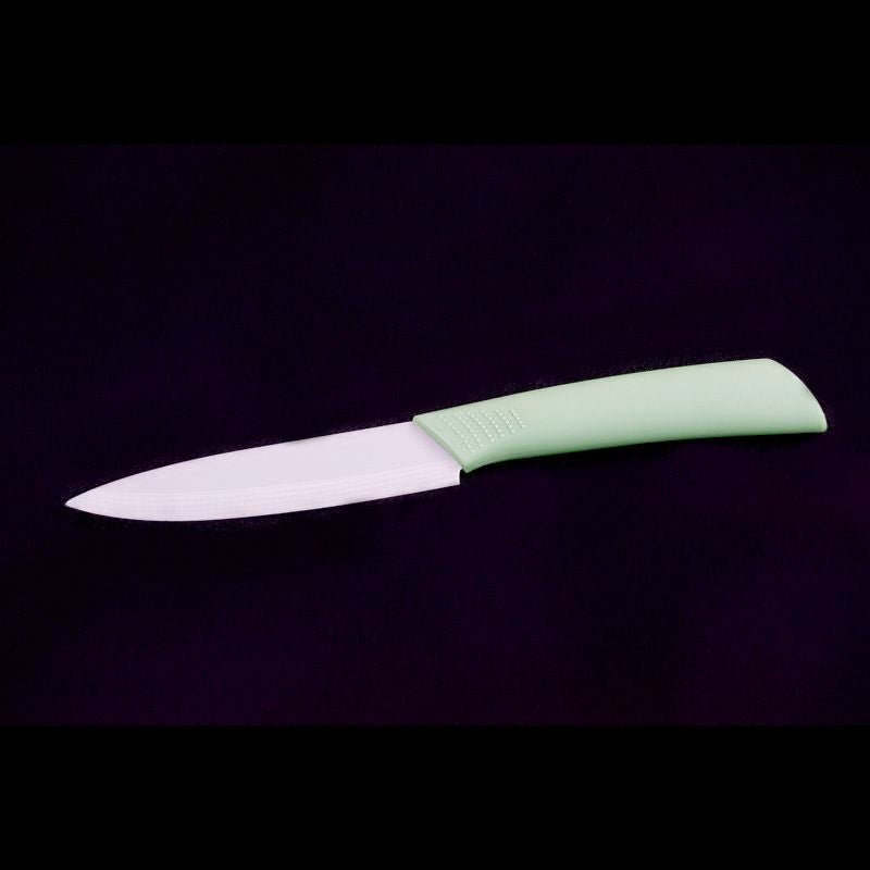 Keramik-Gemüsemesser 20 cm Zirkonoxid, ergonomischer grüner Griff