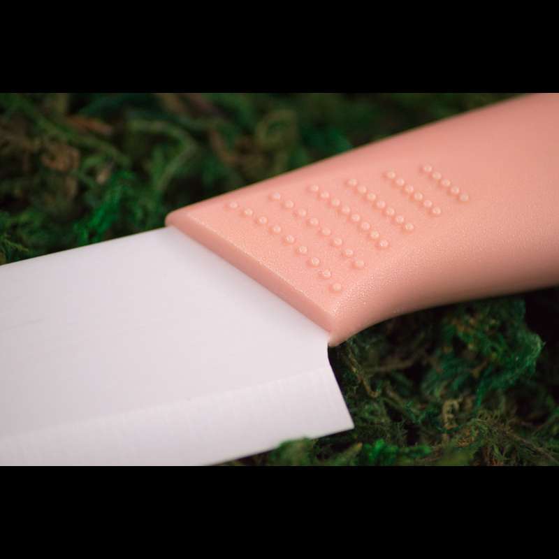 Keramikmesser Set Zirkonoxid – Pinker Griff aus PP