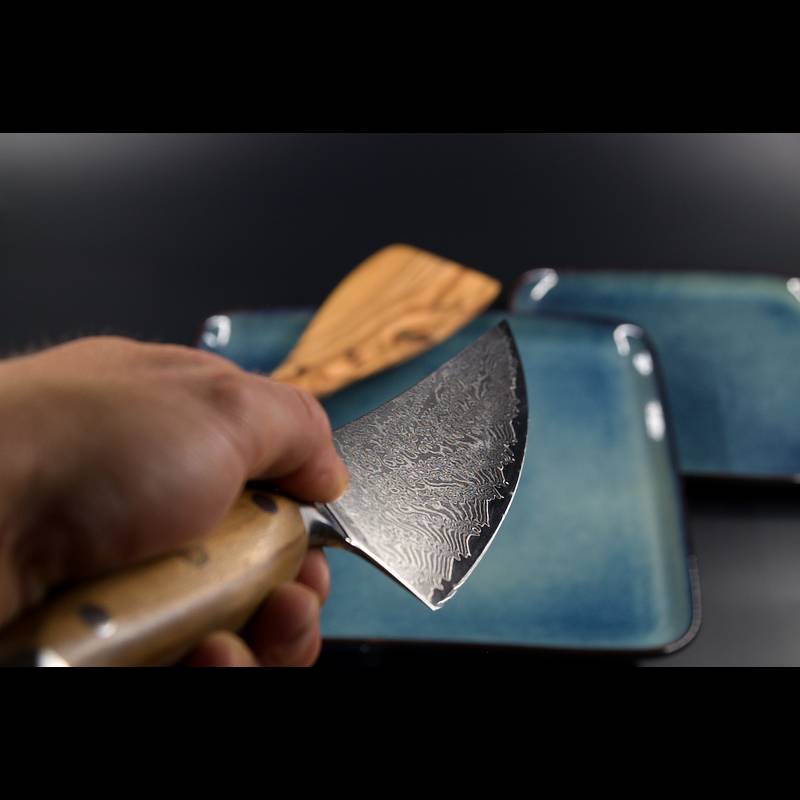 Kochmesser mit Olivenholzgriff