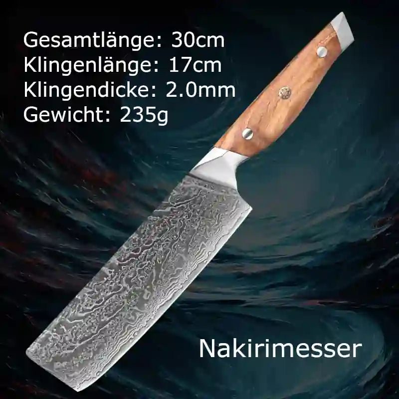 Maße des Nakirimessers