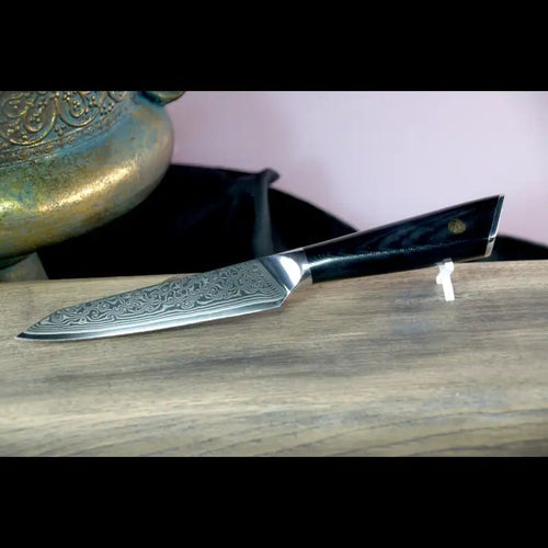 Utility knife 🍆 Damascus knife from Schneidemesser