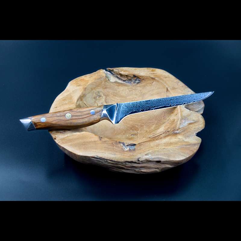 SKeld™ Damast Ausbeinmesser Rhodos Serie – präzises Messer für Fleisch & Fisch