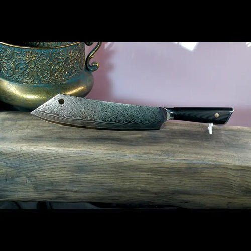 Santoku knife 🥦 Damascus knife from Schneidemesser