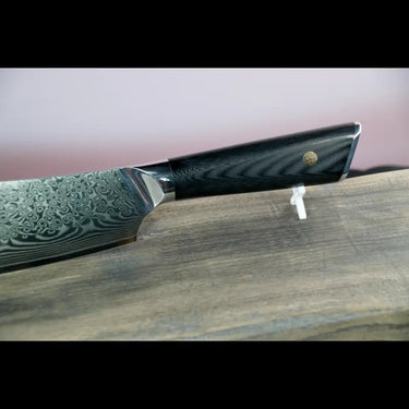 Schwarzer G10-Messergriff für Butchermesser, ergonomisch, robust und langlebig