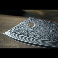 SKeld™ Damast Butchermesser Fleischmesser - V2 Black Serie mit VG10 Kernstahl & 67 Lagen Damast