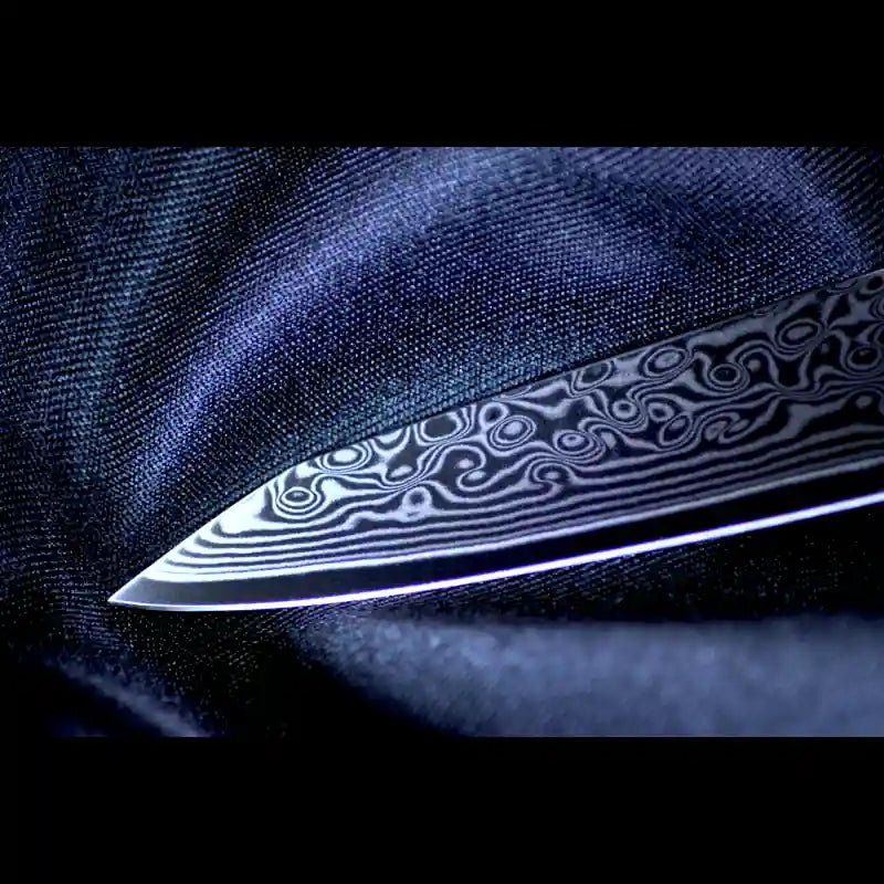 SKeld™ Damast Allzweckmesser V2 Black Serie mit VG10 Kernstahl und 67 Lagen Damast