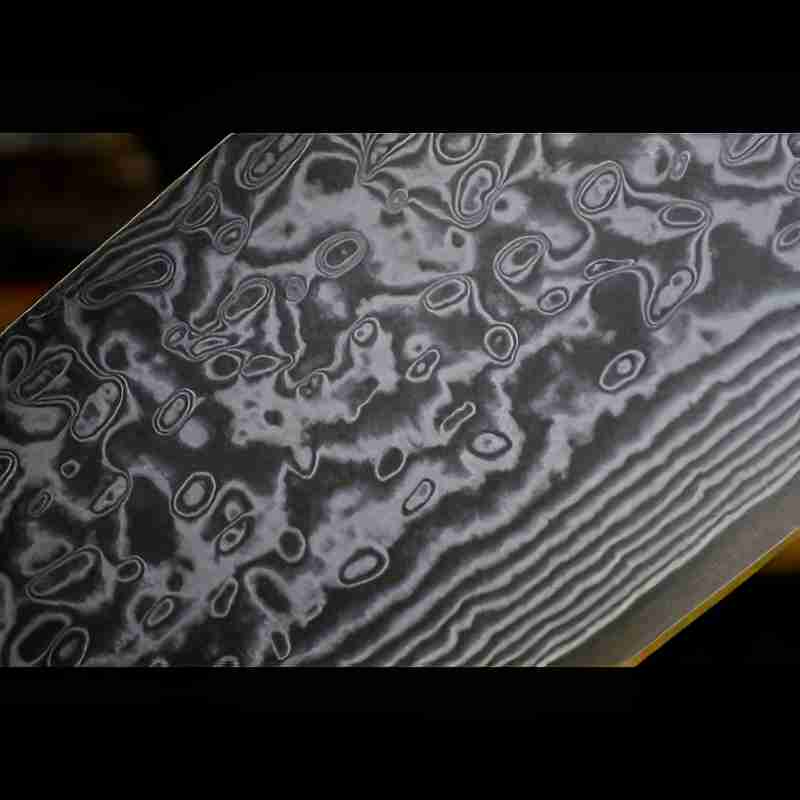 Edles Schneidemesser aus Damaststahl – Küchenmesser mit scharfer Klinge, hochwertiges Messer und Besteck für die Küche