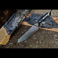 SKeld™ Damast Kochmesser Black Serie – hochwertiges Kochmesser aus Damaststahl für präzises Schneiden