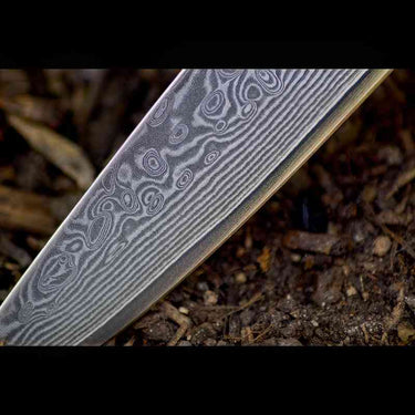 Schneidemesser und Küchenmesser mit scharfer Klinge aus Damast, hochwertiges Messer und Besteck für die Küche, günstig und vielseitig einsetzbar